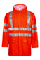 Lyngsoe LR55 Hi-Vis PU Rain Jacket EN ISO 20471 Class 3