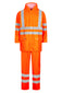 Lyngsoe LR552 Hi-Vis PU Rain Suit Jacket and Trousers EN ISO 20471 Class 3