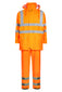 Lyngsoe LR60552 Hi-Vis Rain Suit Jacket and Trousers EN ISO 20471 Class 3