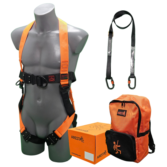 ARESTA MEWP Kit 4, 2 Point Harness, 2m Adjustable Lanyard & Carabiner - AK-M04