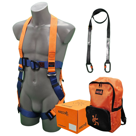 ARESTA MEWP Kit 4S, Double Point Harness, 2m Adjustable Lanyard - AK-M04S