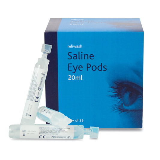 Sterile Saline Eye Wash 20ml Vials