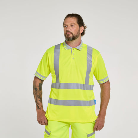 Pulsar PROTECT Hi-Vis Short Sleeve Polo Shirt (PR176-R / P175-R)