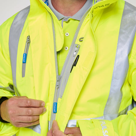 Pulsar PROTECT Hi-Vis Padded Storm Coat (PR502-R / P187-R)