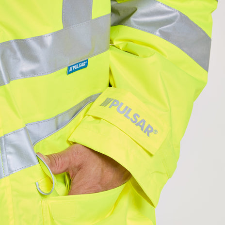 Pulsar PROTECT Hi-Vis Padded Storm Coat (PR502-R / P187-R)