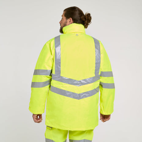 Pulsar PROTECT Hi-Vis Padded Storm Coat (PR502-R / P187-R)