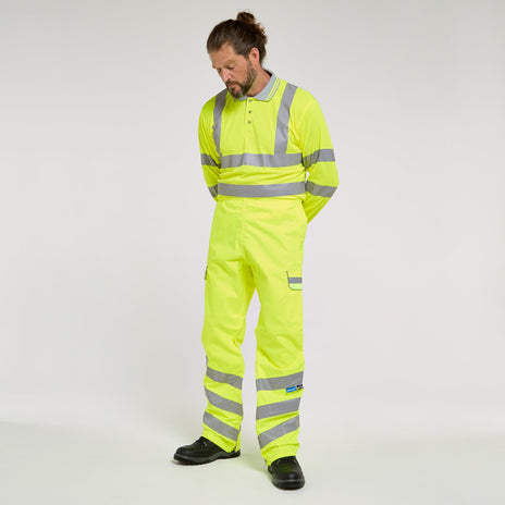 Pulsar PROTECT Hi-Vis Waterproof Overtrousers (PR503-R / P206-R)