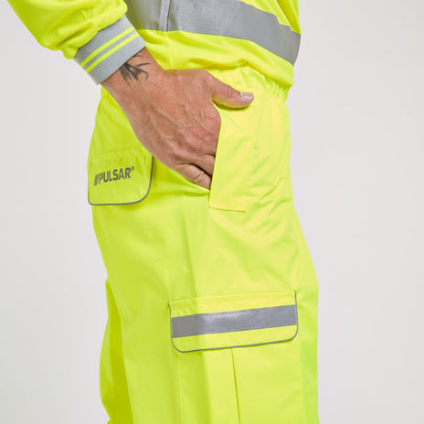 Pulsar PROTECT Hi-Vis Waterproof Overtrousers (PR503-R / P206-R)