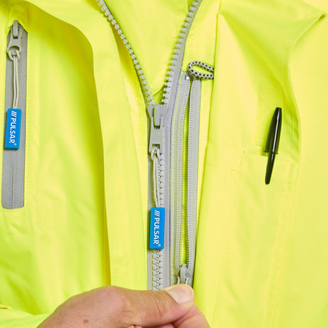 Pulsar PROTECT Hi-Vis Mesh Lined Storm Coat (PR499-R / P421-R)