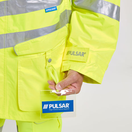 Pulsar PROTECT Hi-Vis Mesh Lined Storm Coat (PR499-R / P421-R)