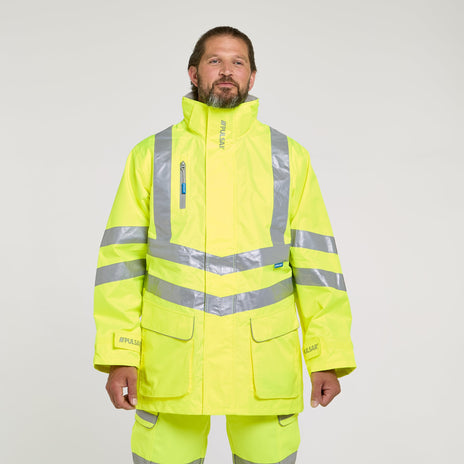 Pulsar PROTECT Hi-Vis Mesh Lined Storm Coat (PR499-R / P421-R)