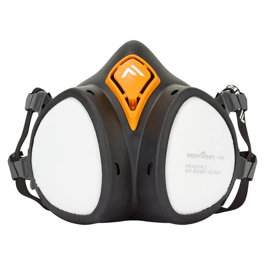 Portwest P440 A2P3 Ready to Use Half Mask - Black