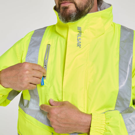 Pulsar PROTECT Hi-Vis Mesh Lined Bomber Jacket (PR515-R / P533-R)