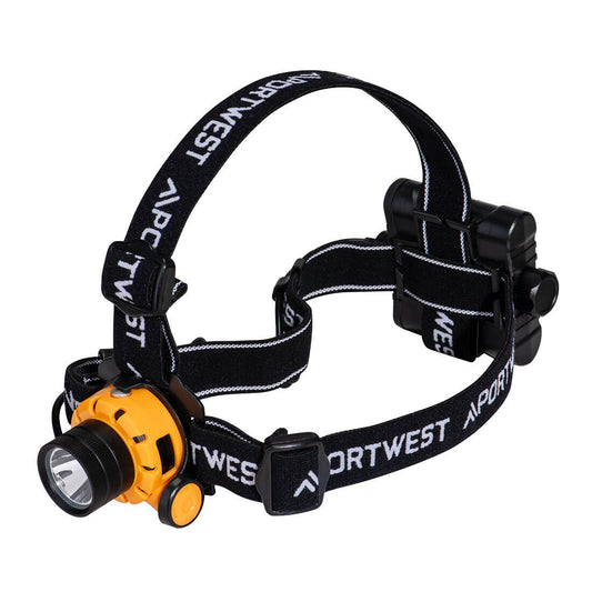 Portwest PA64 Ultra Power Head Light - Yellow/Black