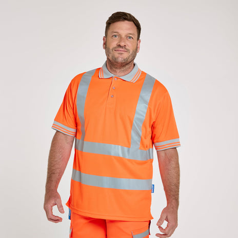 Pulsar PROTECT Hi-Vis Short Sleeve Polo Shirt (PR176-R / P175-R)