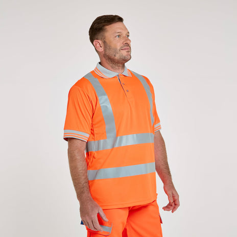 Pulsar PROTECT Hi-Vis Short Sleeve Polo Shirt (PR176-R / P175-R)
