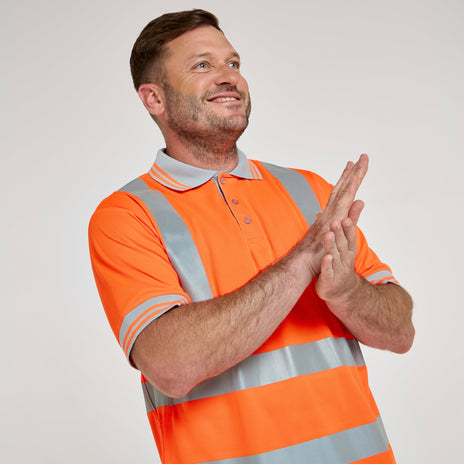 Pulsar PROTECT Hi-Vis Short Sleeve Polo Shirt (PR176-R / P175-R)