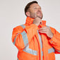 Pulsar PROTECT Hi-Vis Padded Bomber Jacket (PR496-R / P191-R)