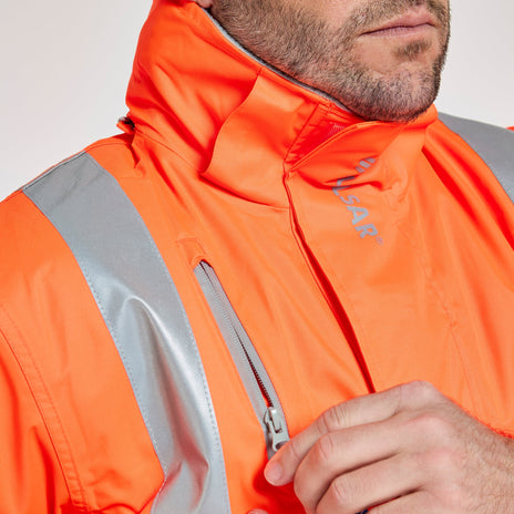 Pulsar PROTECT Hi-Vis Padded Bomber Jacket (PR496-R / P191-R)