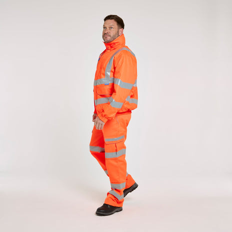 Pulsar PROTECT Hi-Vis Padded Bomber Jacket (PR496-R / P191-R)