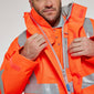 Pulsar PROTECT Hi-Vis Padded Storm Coat (PR502-R / P187-R)