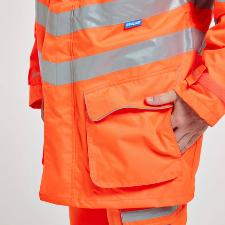 Pulsar PROTECT Hi-Vis Padded Storm Coat (PR502-R / P187-R)