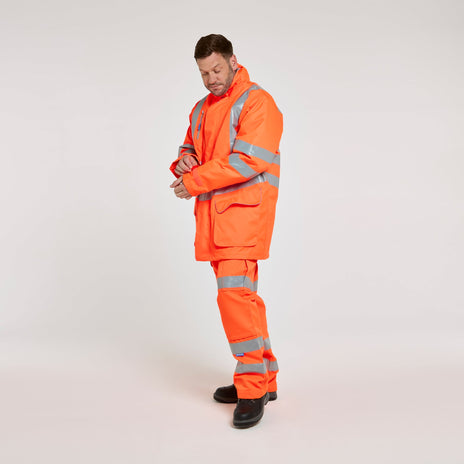 Pulsar PROTECT Hi-Vis Padded Storm Coat (PR502-R / P187-R)