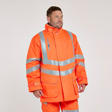 Pulsar PROTECT Hi-Vis Padded Storm Coat (PR502-R / P187-R)