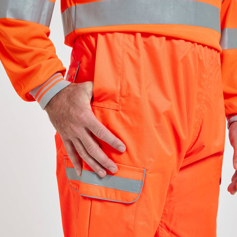 Pulsar PROTECT Hi-Vis Waterproof Overtrousers (PR503-R / P206-R)