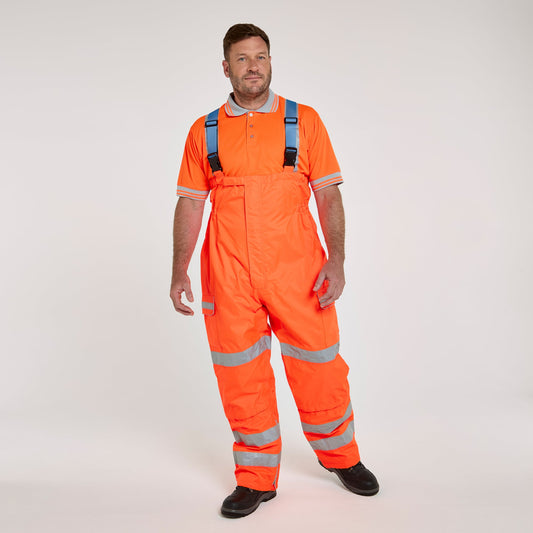 Pulsar PROTECT Hi-Vis Salopettes (PR504-R / P521-R) - Orange