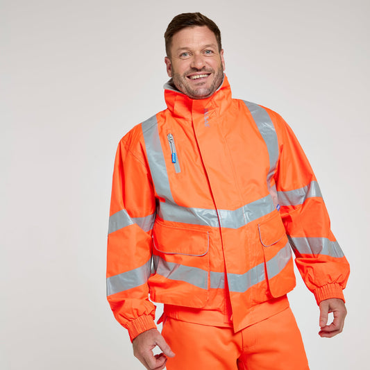 Pulsar PROTECT Hi-Vis Mesh Lined Bomber Jacket (PR515-R / P533-R) - Orange