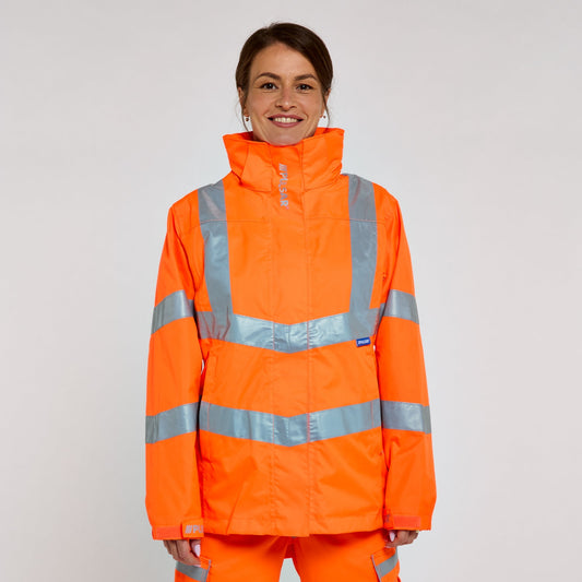 Pulsar PROTECT Hi-Vis Women's Storm Coat (PR705 / P704) - Orange