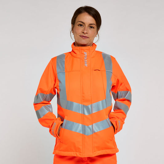 Pulsar PROTECT Hi-Vis Women's Softshell (PR707-R / P706-R) - Orange
