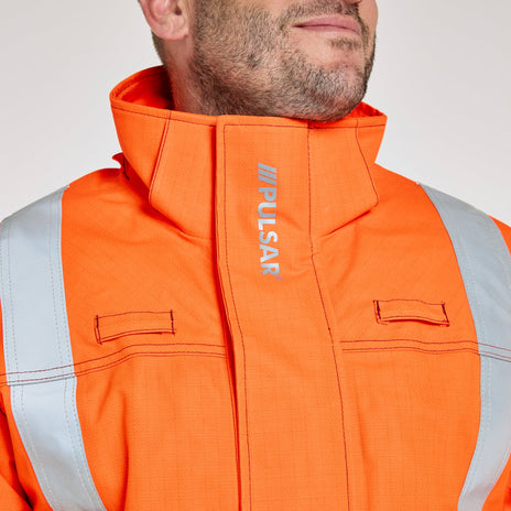 Pulsar PROTECT Hi-Vis Electric ARC Waterproof Storm Coat (PRARC09)