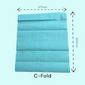 Sapphire C-Fold 1-Ply Paper Hand Towels Case of 2880