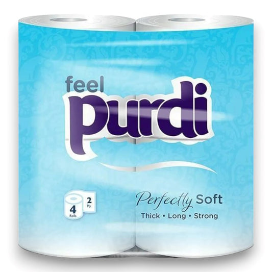 Purdi 2-Ply Luxury Toilet Roll 200 Sheet Case of 40