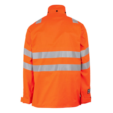 ProGARM 9140 Hi-Vis Orange Unlined Waterproof Arc Flash Jacket 9.3 cal/cm² APC 1