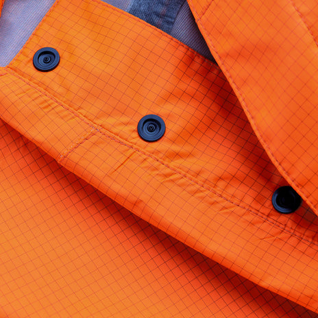 ProGARM 9144 Hi-Vis Orange Unlined Waterproof Arc Flash Dungarees 9.3 cal/cm² APC 1