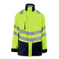 ProGARM 9150 Hi-Vis Yellow/Navy Unlined Waterproof Arc Flash Jacket 9.3 cal/cm² APC 1