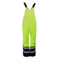 ProGARM 9155 Hi-Vis Yellow/Navy Unlined Waterproof Arc Flash Dungarees 9.3 cal/cm² APC 1
