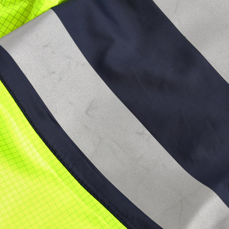 ProGARM 9155 Hi-Vis Yellow/Navy Unlined Waterproof Arc Flash Dungarees 9.3 cal/cm² APC 1