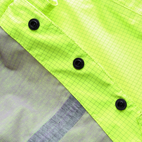 ProGARM 9155 Hi-Vis Yellow/Navy Unlined Waterproof Arc Flash Dungarees 9.3 cal/cm² APC 1