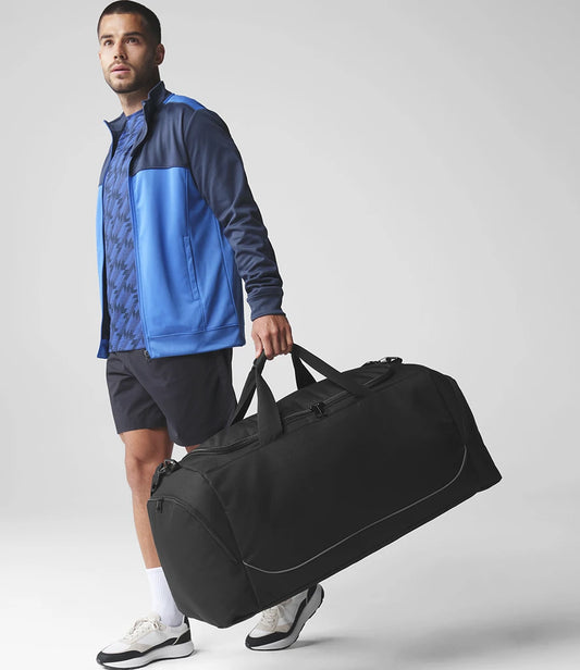 Quadra Teamwear Jumbo Kit Bag (QS88) - Black/Grey