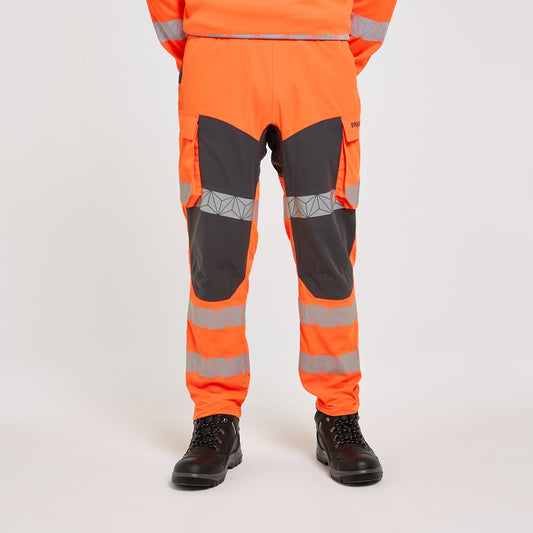 Pulsar REACT Hi-Vis Work Pant (RCT811 / RCT810) - Orange/Grey