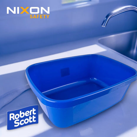 Robert Scott Washing Up Bowl Rectangular Blue General Purpose