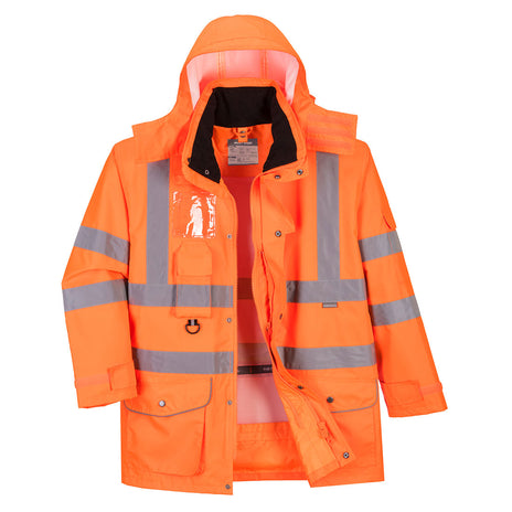 Portwest Hi-Vis Breathable 7-in-1 Traffic Jacket