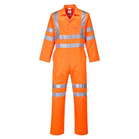 Portwest RT42 Hi-Vis Polycotton Coverall Ris Orange Regular