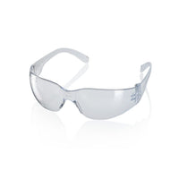 SFT2603A clear wraparound safety glasses with one-piece polycarbonate lens