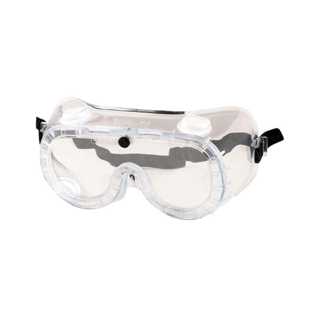 SFT2816 clear indirect vent safety goggles with elastic head strap