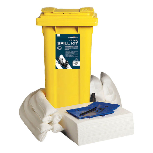 Portwest SM63 120 Litre Oil Only Spill Kit - White
